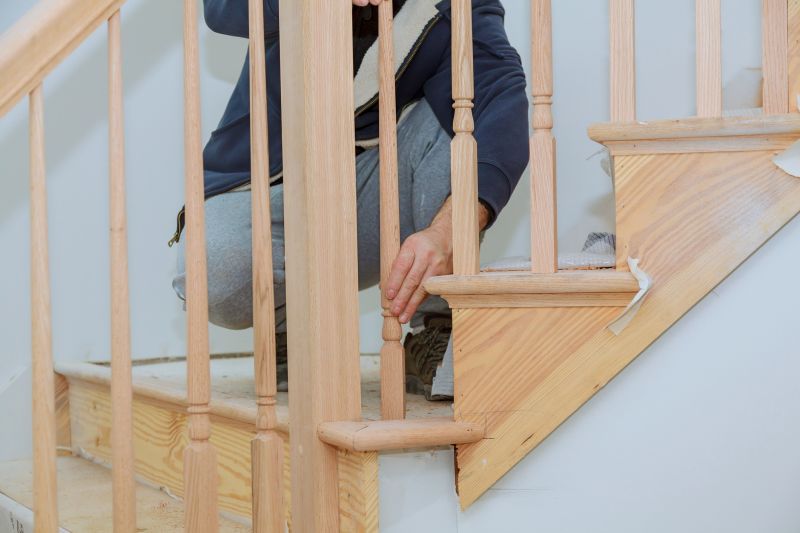 Wooden Banister Installation in Kansas City, KS